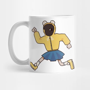 Yellow running Mug